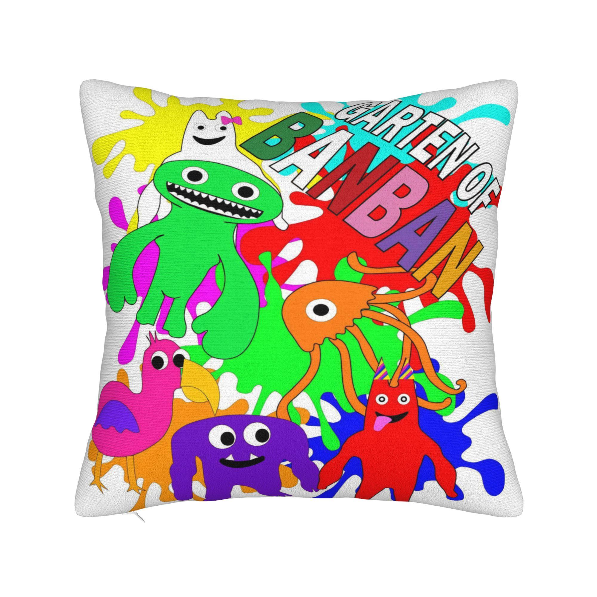 

Garten of Banban Horror Game Pillowcase Product Printing Cushion Cover Throw Pillow Cover Sofa Decor Zippered Multiple Sizes 12x12in 30X30cm