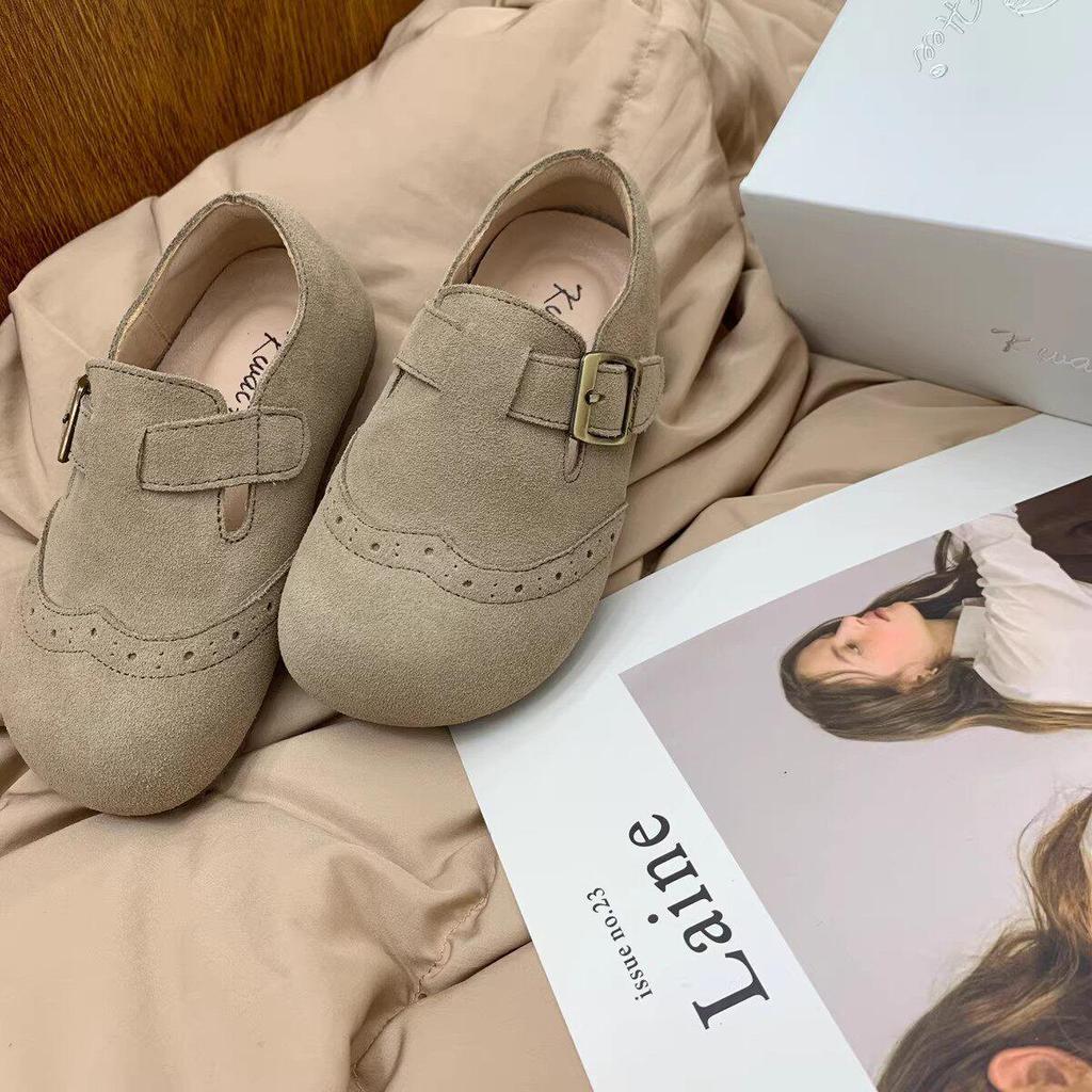 Girls' Korean Style Matte Leather Non-Slip Autumn Casual Loafers