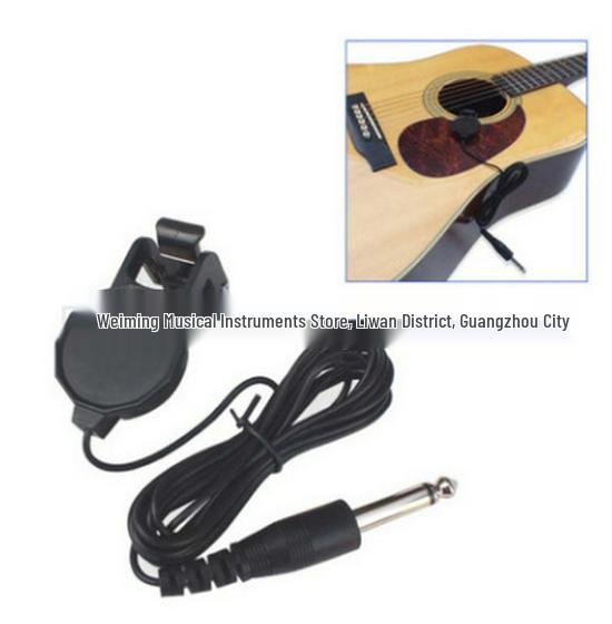 60G Gitarren-Clip-Tonabnehmer mit Schlagplatte - Kein Bohren erforderlich