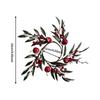 Christmas Candle Ring Seasonal Decors Handcrafted Decorative Realistic Garland Decoration for Seasonal Parties Holiday Decor