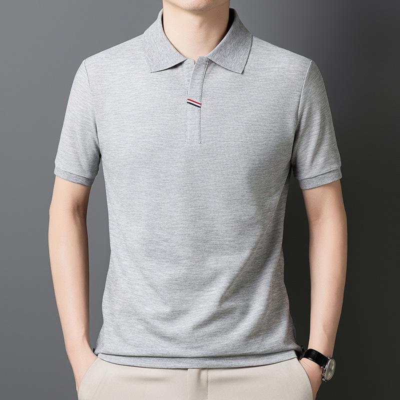 Short Sleeve Simple Atmosphere Men'S Polo Shirt Business Casual