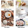 2 Stück Silikonspachtel Set Antihaft Kuchencreme Backspachtel Hitzebeständig Kochspachtel Teigschaber Kuchen Dekoration Werkzeug