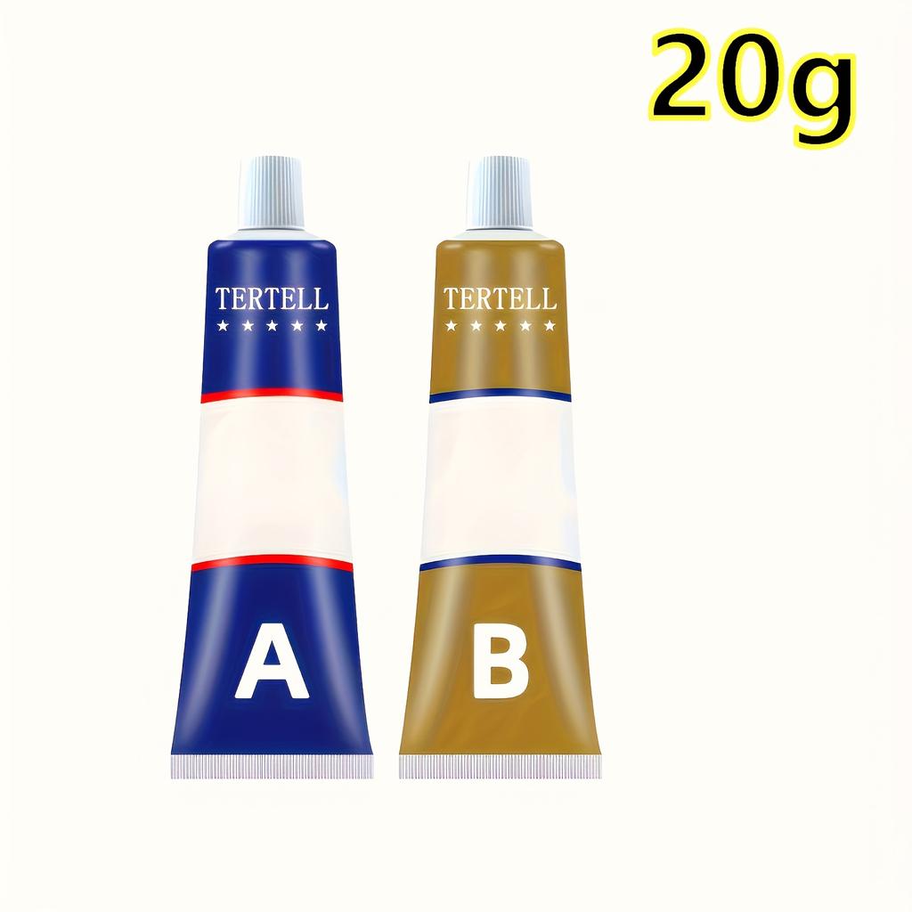 1set Durable Aluminum Metal Repair Epoxy Adhesive Glue, No Power Required, Weld-Grade Strength, Machinable, Sandable, Paintable