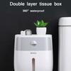 Wasserdichter Toilettenpapierhalter aus Kunststoff, Papierhandtuchhalter, Wandmontage, Badezimmerregal, Aufbewahrungsbox, tragbarer Toilettenpapierhalter