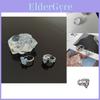 Exquise Bague Réglable Cœur en Cristal Haut de Gamme Pour Femmes Style Minimaliste Chic