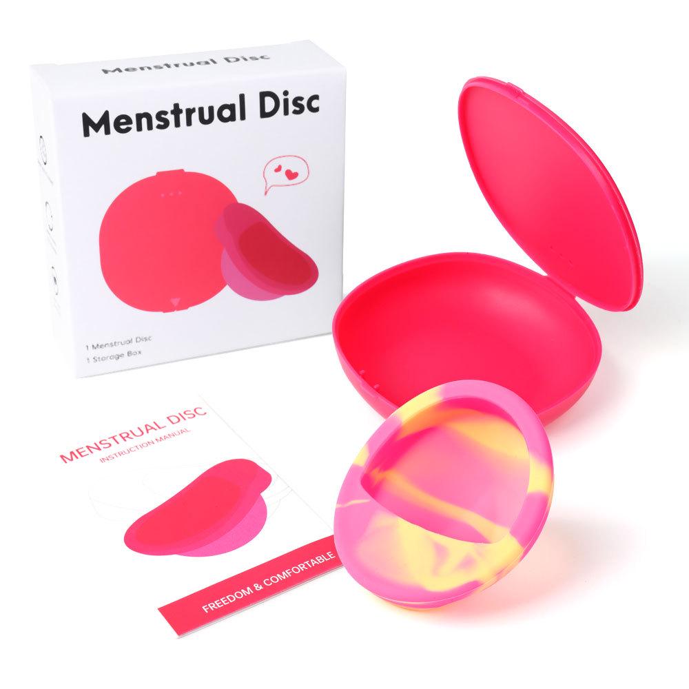 Silicone Menstrual Disc & Cup: Built-In Design for Female Comfort During Periods