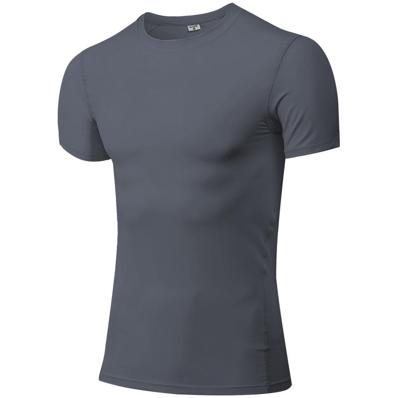 Men's Sports T Shirts Running Fitness Tight Training Jogging Shorts Sleeve Outdoors Tops