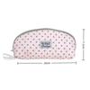 Large Capacity Multi-Layer Pencil Pouch Polka Dot Print Shell Shape Cute Stationery Organizer for Girls School Office