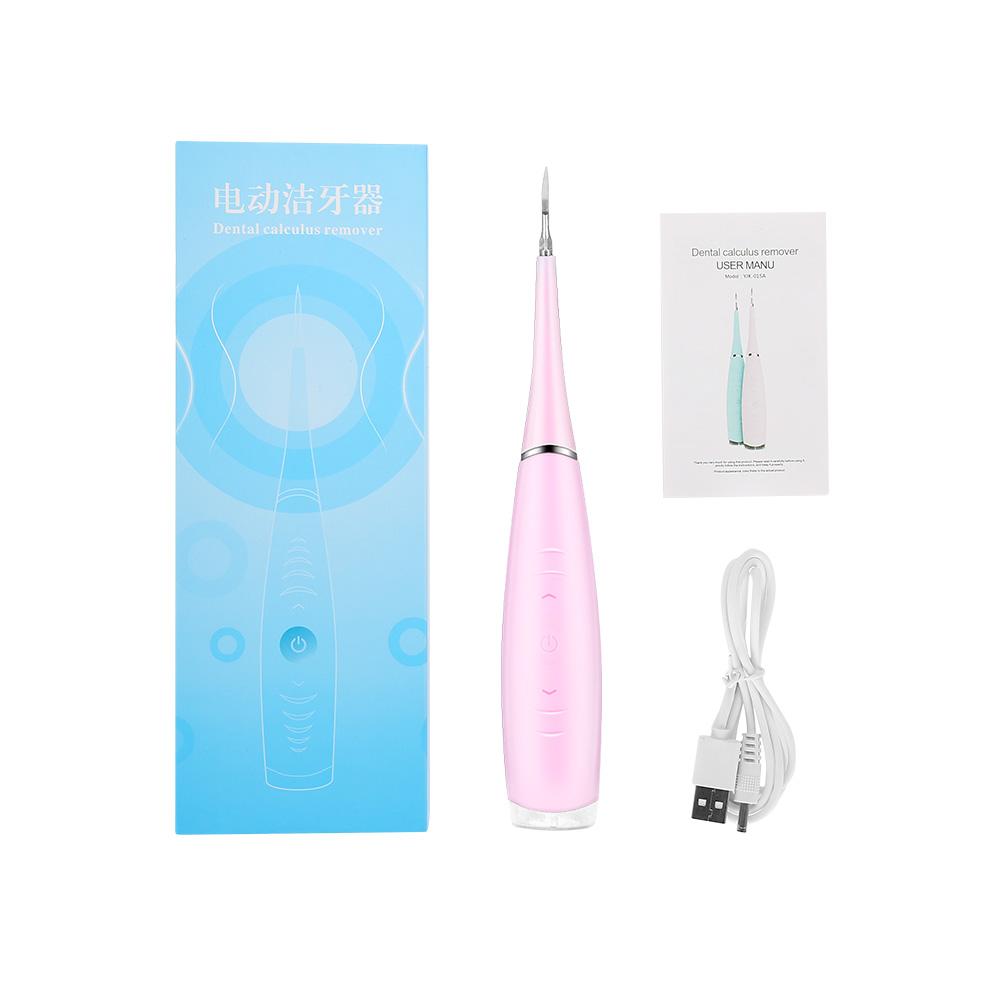

Portable Electric Calculus Plaque Removal Teeth Tartar Clean Dental Scaler Tooth Care Pink рожевий