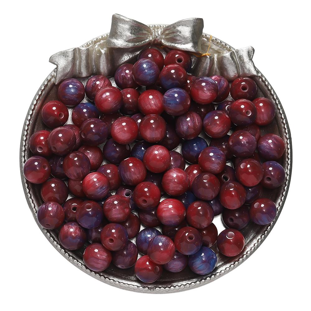 

10-50Pcs/lot Colorful Resin Round Bead Loose Spacer Charm Beads for Jewelry Making DIY Bracelet Necklace Accessories 10mm x 10pcs