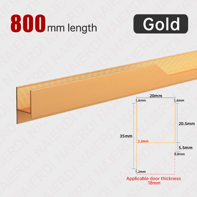 NAIERDI Black Lightning Long Furniture Handles 600-1800mm Aluminum Alloy Cabinet Handles Cupboard Door Handles Door Hardware