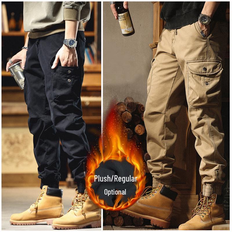 Men's Retro Casual Multi-Pocket Cotton Pants