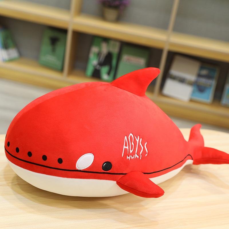 Red Cartoon Skadi Tiger Whale Plush Toy Doll For Girls Soft And Stretchy Stuffed Animal Pillow 30cm/11.81in