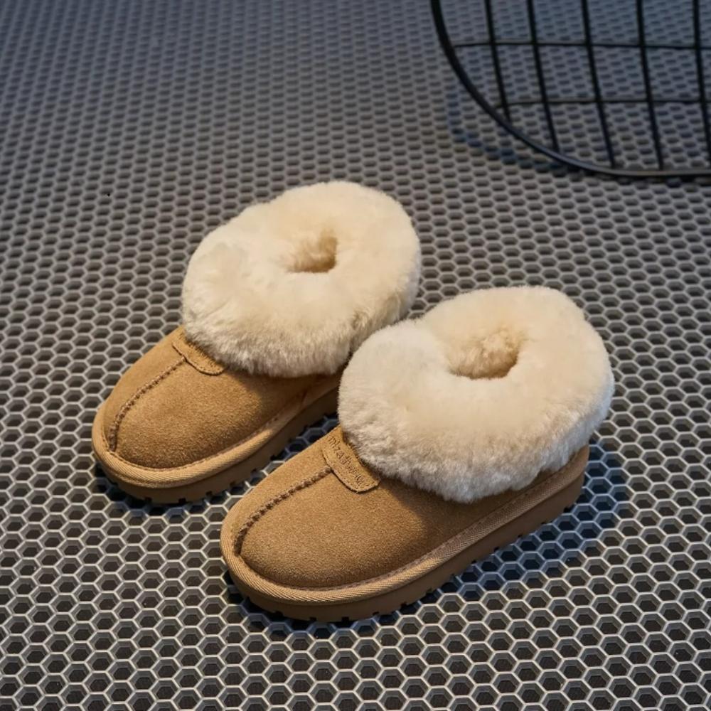 Children's Snow Boots with Thick Velvet for Girls, Large Cotton Shoes for Boys, Waterproof and Anti slip Short Boots