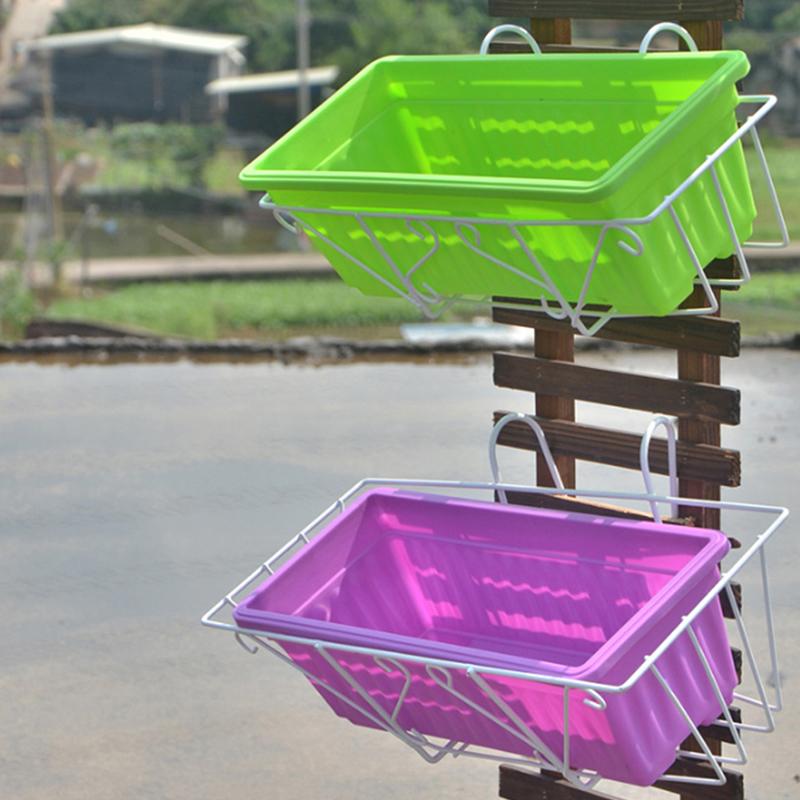 Stojan na rostliny Háčky na květináče Držák Kovaný železný závěsný rám Zahradní dekorace