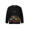 Printed Sports Crewneck Sweatshirt Men Sweatshirt Black A245Q-001