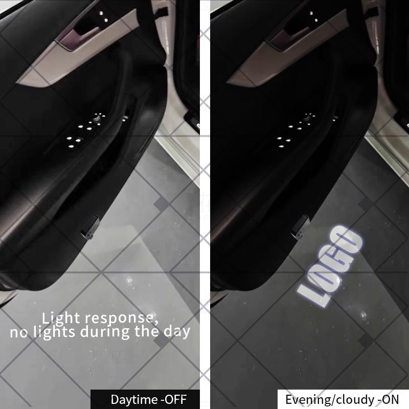 1/2Pcs For Changan CS55 CS75 Plus UNI-V UNI-K X7 X5 CS35 CS95 Logo Car HD Projector Lamp LED Auto Door Welcome Light Accessories