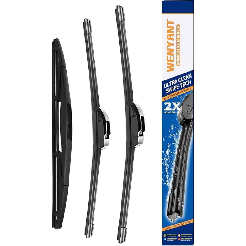 

26 /18 Windshield Wipers Compatible With Honda Civic 2016- Accord 2003-2007 Front Wiper Blades For My Car Automotive Replacement (Set Of 3) 16 +16 +12