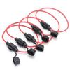 Auto Mini Blade Adapter Sicherungshalter Stecksicherungssockel Spritzwassergeschützt für 12V 30A Drahtabschaltschaltersockel Feuchtigkeitsgeschützt Spritzwassergeschützt