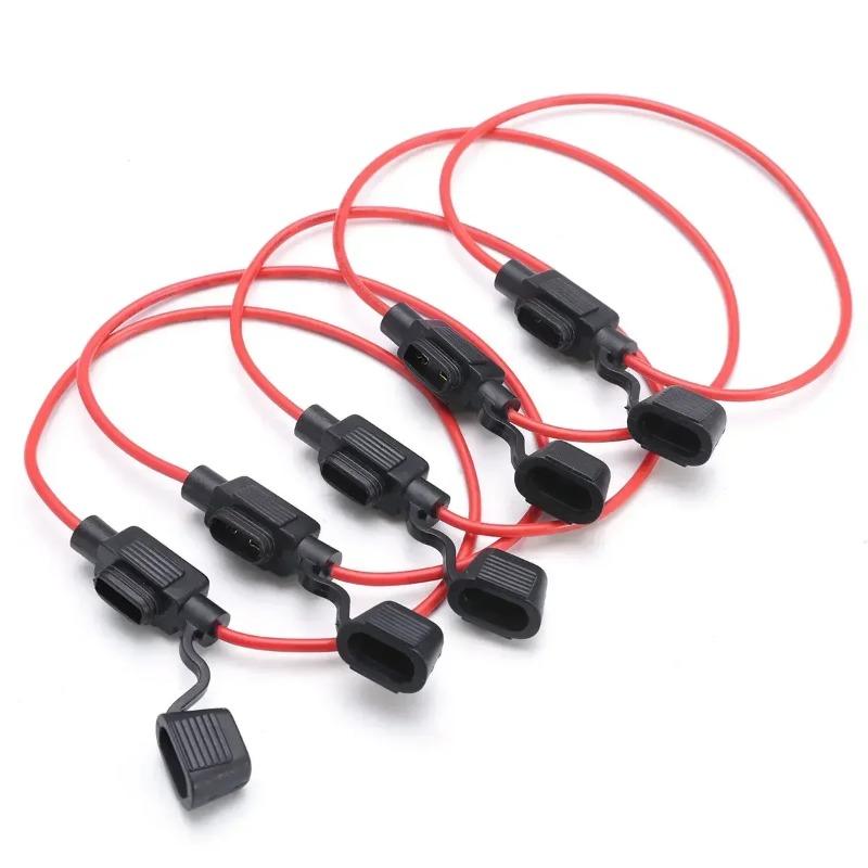 Auto Mini Blade Adapter Sicherungshalter Stecksicherungssockel Spritzwassergeschützt für 12V 30A Drahtabschaltschaltersockel Feuchtigkeitsgeschützt Spritzwassergeschützt