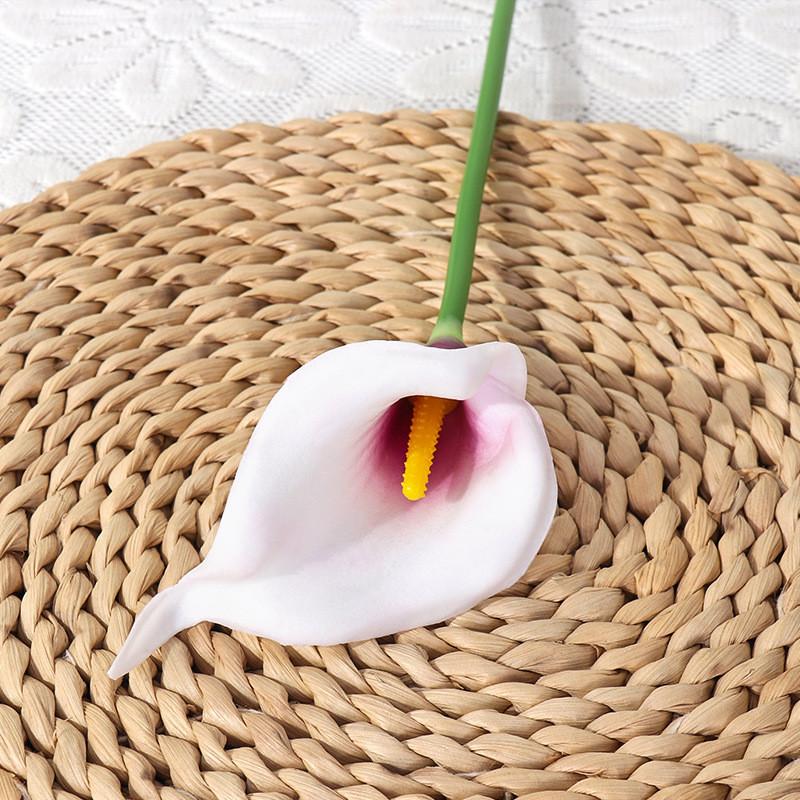 Pu Calla Lily Artificial Flower For Wedding Decor Home Staging Photography Prop