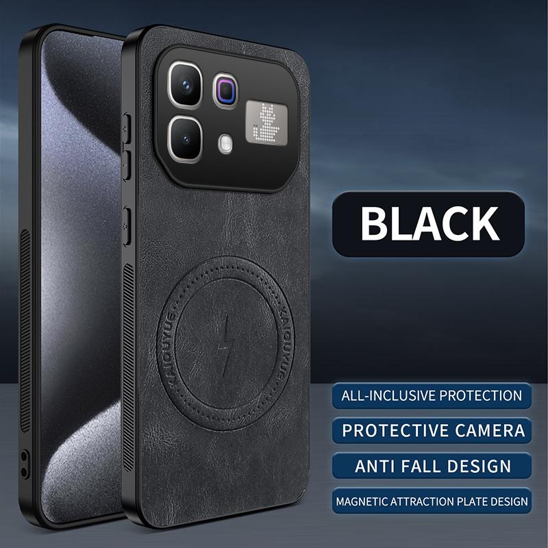 For Infinix Note 60 Pro Case Luxury PU Leather Skin Magnetic Magsafe Protective Back Cover For Infinix Note60 Pro Phone Shell