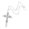 Vintage Gothic Collar Necklace Wooden Cross Pendant Necklace Streetwear Jewelry