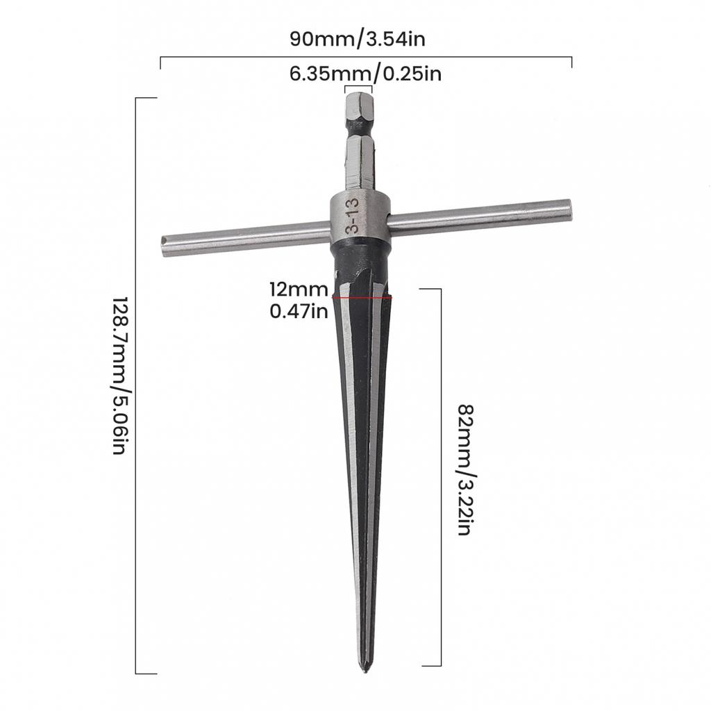 3-13mm Hand Held Reamer 45# Steel Hand Held Reamer T Handle