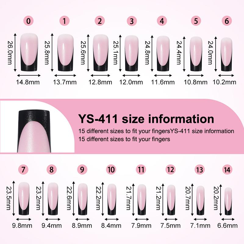 French Gradient Square ToeNail Tips 60Pcs Set Summer Wearable False Toe Nails for Salon and Home Pedicure Use