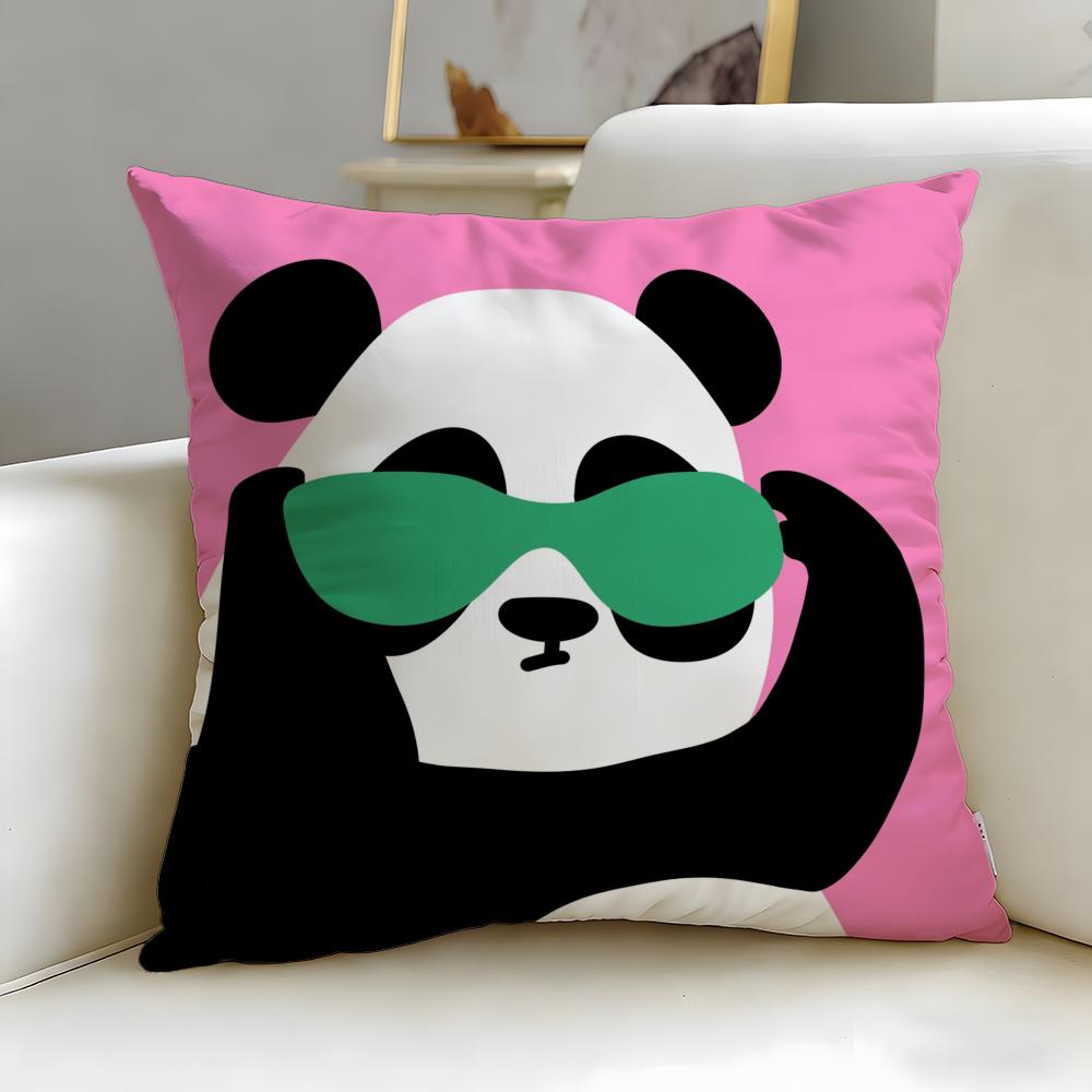 Classic Theme Cartoon Animal Cushion Cover Soft & Easy-Wash Pillow Case – Versatile for Couch, Bed, Travel and Office