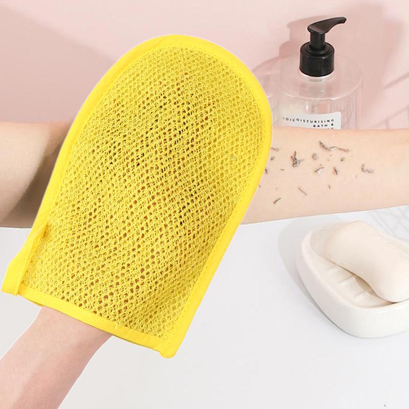 Women Men Bath Gloves SPA Exfoliating Shower Brush Body Cleaning Scrub Mitt Rub Dead Skin Gloves Shower Towel Foam Body Massage