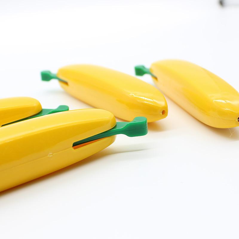 قطعة واحدة قلم حبر جاف كاواي لطيف على شكل موزة، أدوات مكتبية إبداعية، لوازم مكتبية ومدرسية، أقلام مضحكة وجميلة