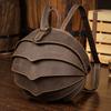 Handmade vintage leather backpack unique design beetles style bagpacks men women unisex fashion backpacks 2026 summer new
