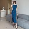 2024 Women's French Pleated Waist Slimming Dress