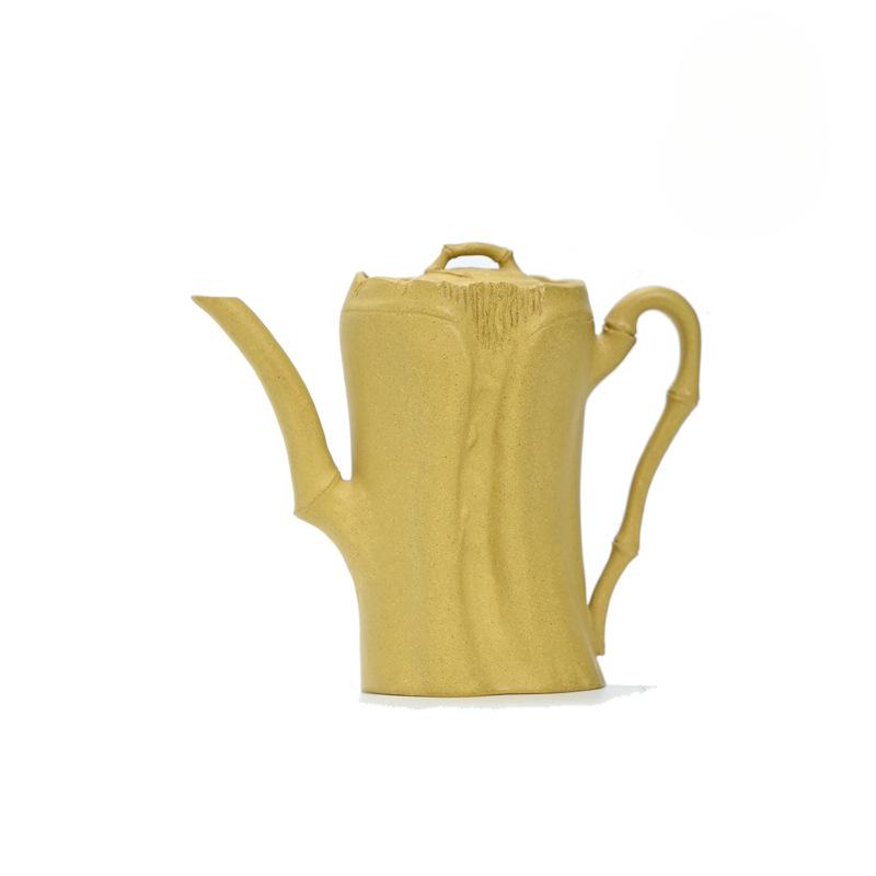 

180ml Elegant Yixing Purple Clay Teapots Handmade Bamboo Joint Pot Raw Ore Section Mud Kettle With Infuser Chinese Zisha Tea Set