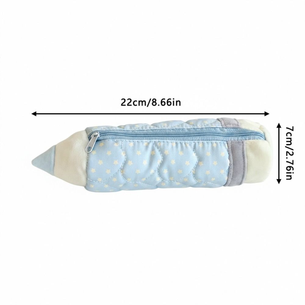 Star Print Pen Bag Pencil Shape Stationery Bag INS Stationery Organizer  Students