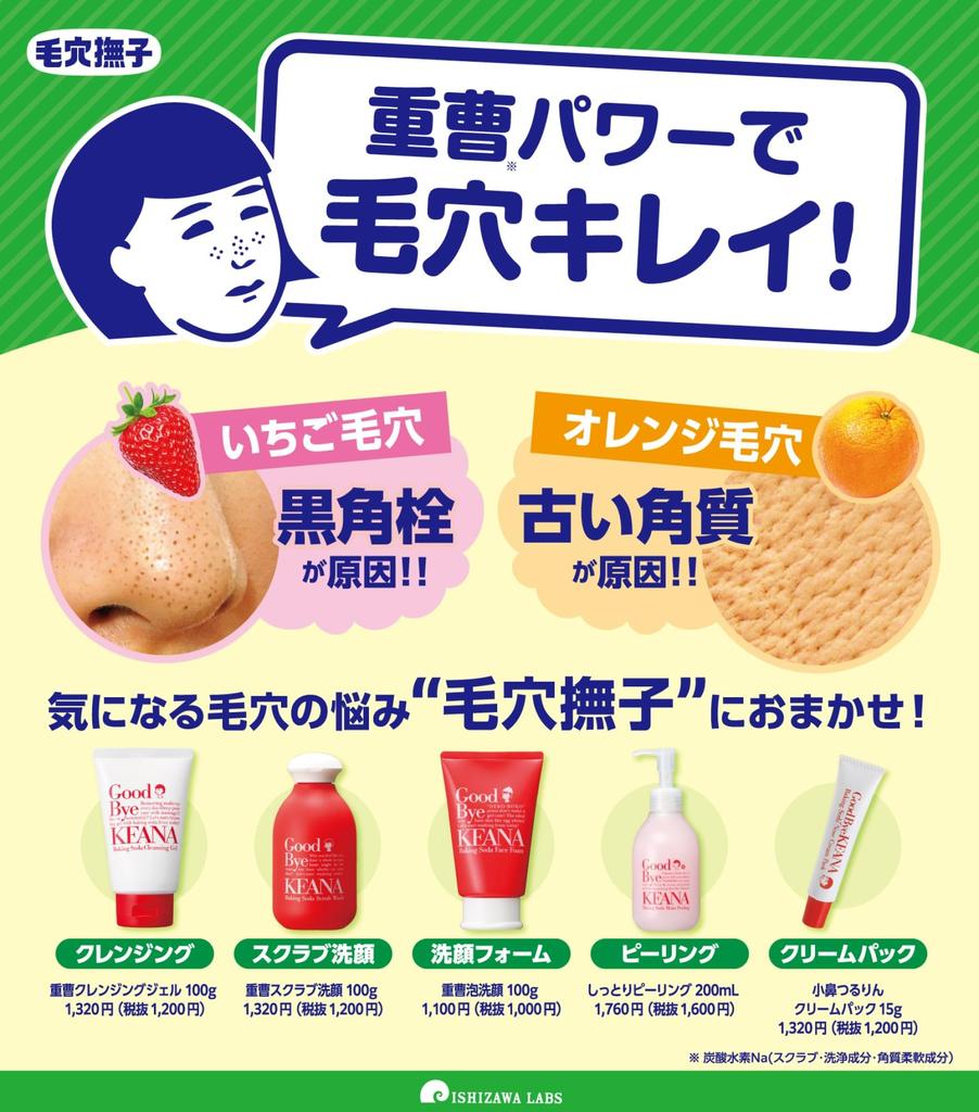 Keana Nadeshiko Ehime Mandarin Orange Baking Soda Foaming Face Wash