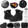 ZUSERIS Short Snow Warm Fleece Warm for Cotton Shoes Women's Boots, Water-Repellent, Non-Slip, Lightweight, Lining, Winter, Casual,