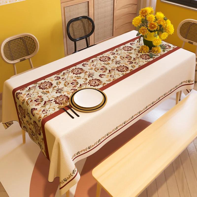 Nordic Home Rectangular Tablecloths for Table Party Decoration Bohemian Waterproof Anti-stain Nappe De Table Table Cover Tapete