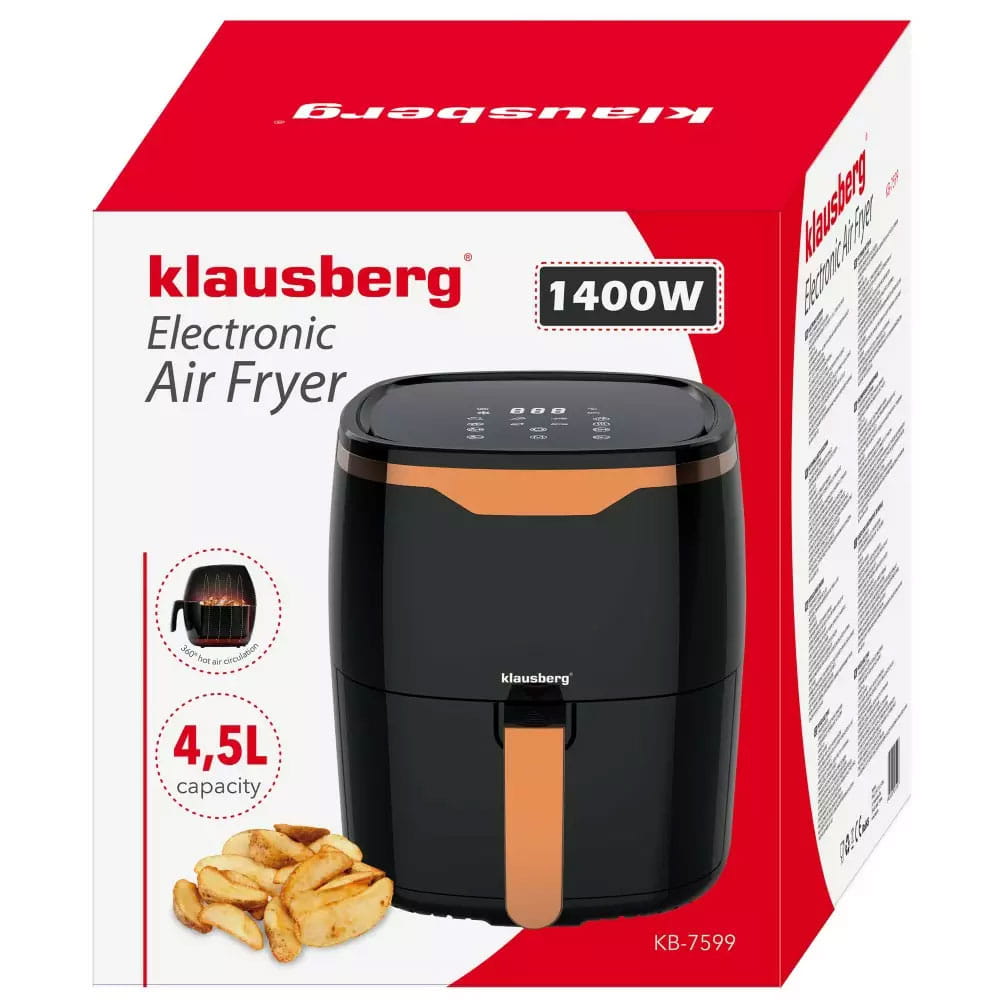Frytownica beztłuszczowa 4.5L 1400W KLAUSBERG Air Fryer KB-7599
