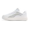 Li Ning Leather Comfortable Slip Resistant Abrasion Resistant Low Top Skateboard Shoes Women's White Gray AGCR470-1