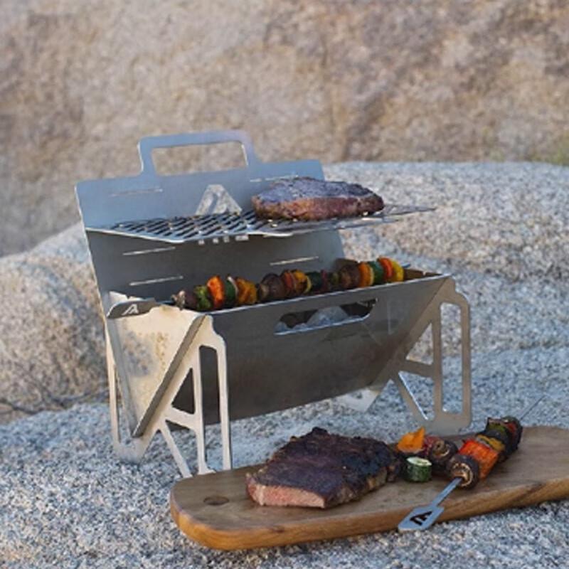 Portable Folding Stainless Steel BBQ Grill
