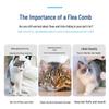 Pet Grooming Tool: Flea Comb & Deshedding Brush for Cats and Dogs