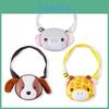 Elephant Deer Dog Cartoon Kids Shoulder Bag With Canvas Material For Daily Use