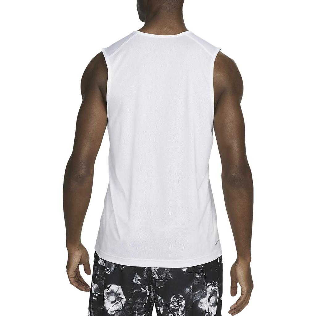 New Nike Dri Fit Tank Top Men's White DV9814-100