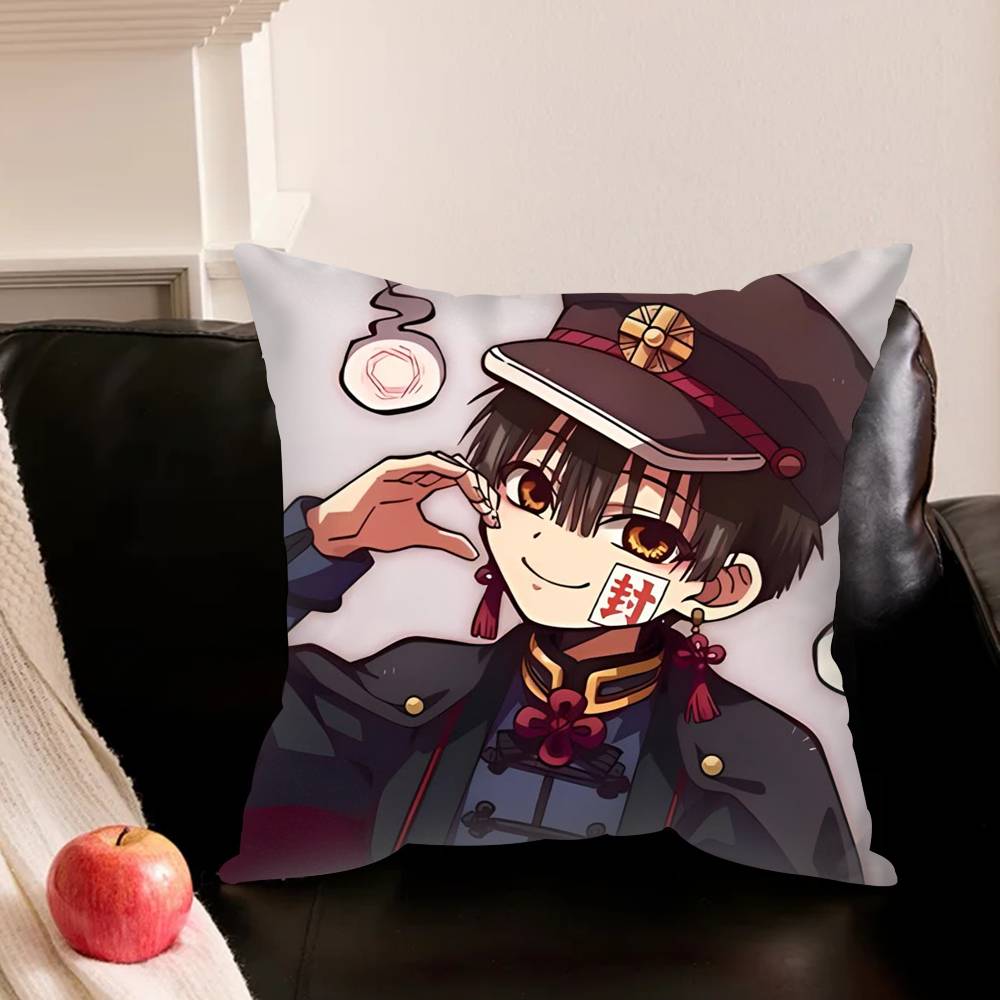 Manga Toilet-Bound Hanako-Kun Pillowcase For Sofa Room Office Decor Printing Protector Cushion Cover Valentine Gift Custom
