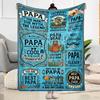Love You Dad Blanket Blanket Comfortable Great for Bed Livingroom Sofa for All Seasons Warmthful Decor Unique Gift for Family and Friends Camping