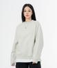 MOZMOZ Heavy Weight Pigment Raglan Back Slit Oversized Sweatshirt Beige