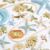 6pcs Enamel Marine Animal Starfish Fish Tail Sea Turtle Stainless Steel Charms For Jewelry Making Bulk Handmade Keychain Pendant