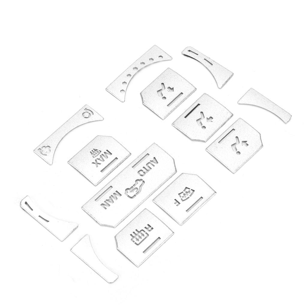 13pcs Set Air Condition Button Switch Cover Silver Replacement for Land Rover Range Rover Evoque 2012‑18